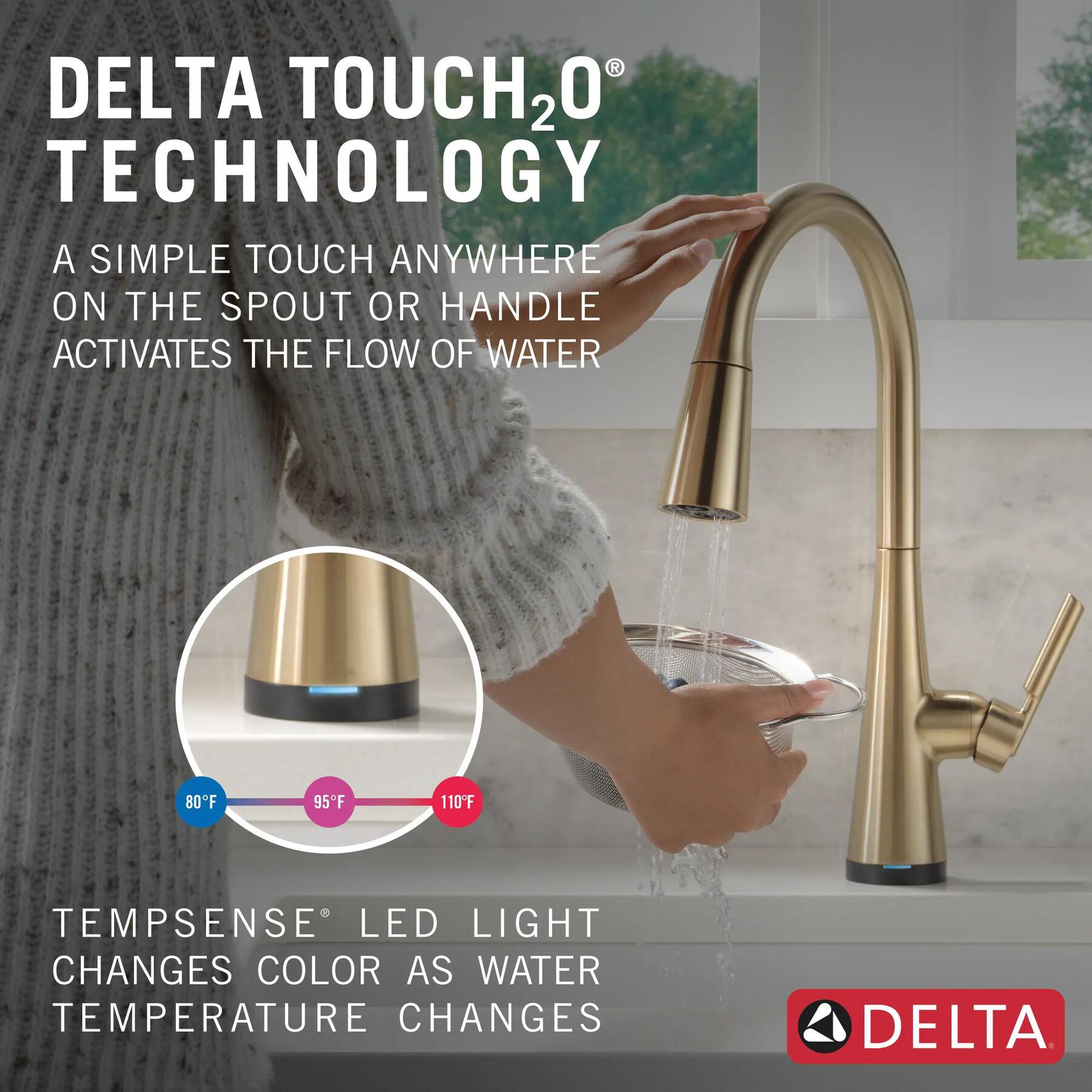 Single Handle Pull-Down Kitchen Faucet with Touch<sub>2</sub>O&reg; and ShieldSpray&reg; Technologies