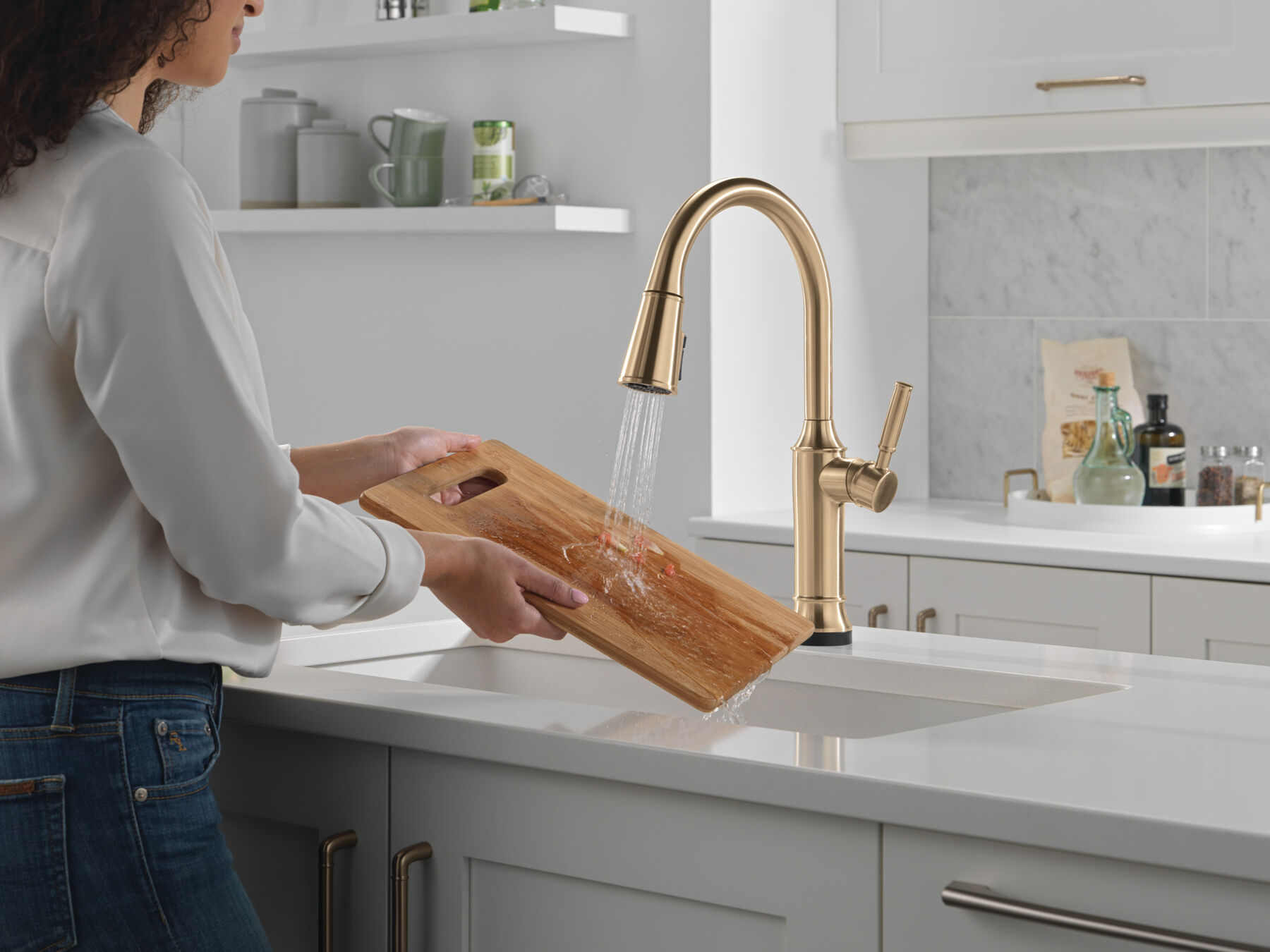 Pull-Down Kitchen Single Handle with Soap Dispenser Bundle