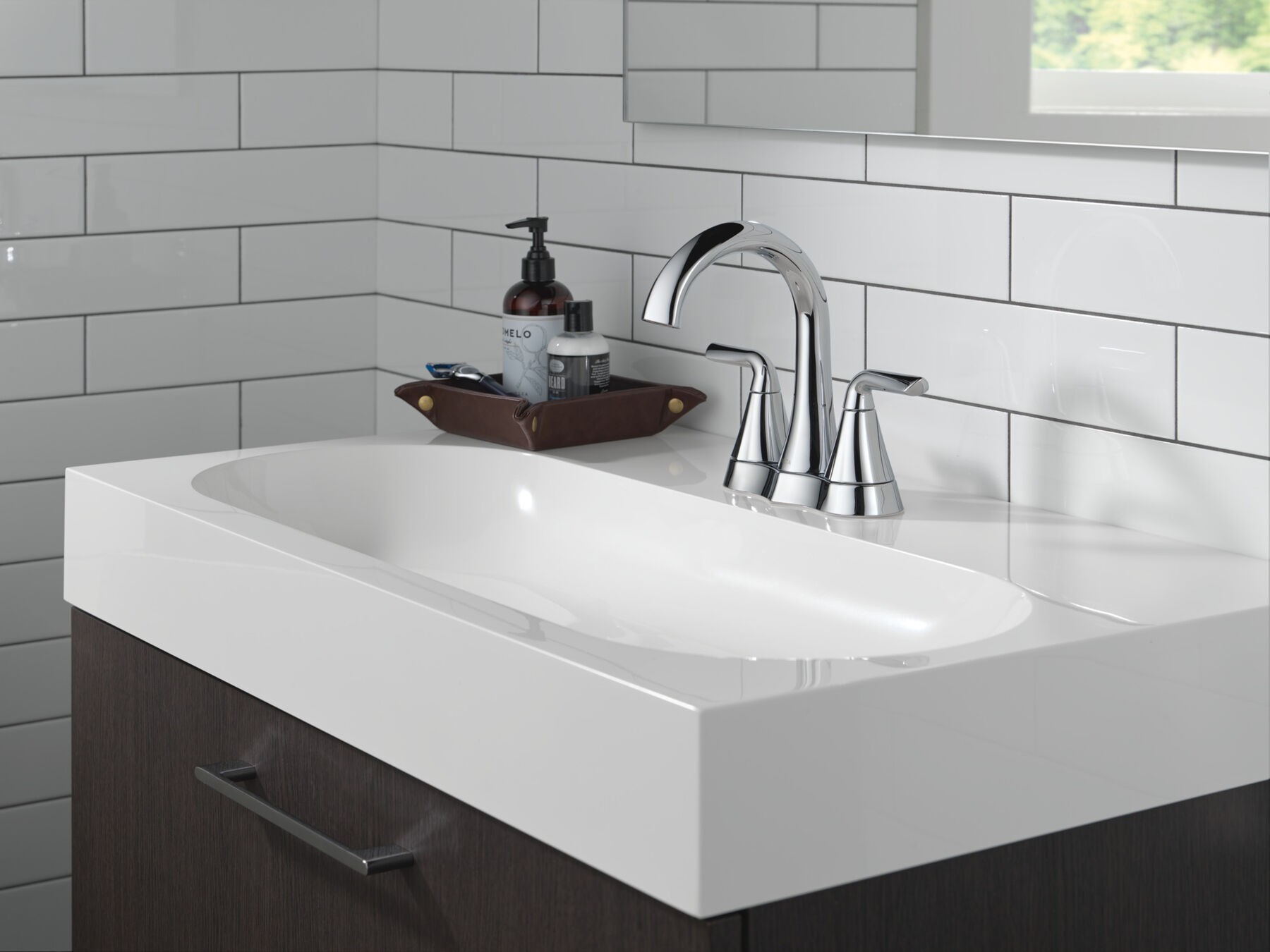 Two Handle Centerset Bathroom Faucet