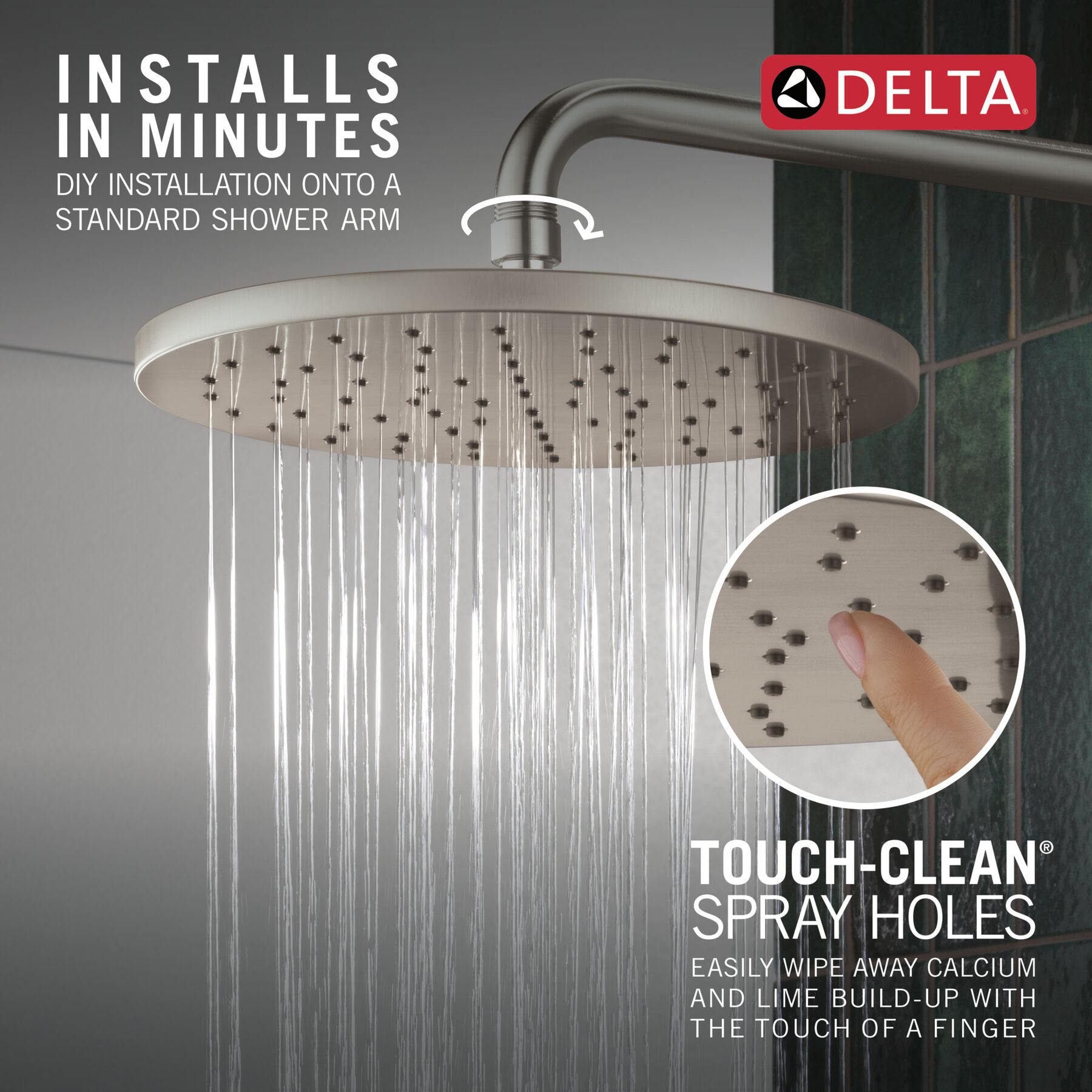10" Single-Function Raincan Shower Head
