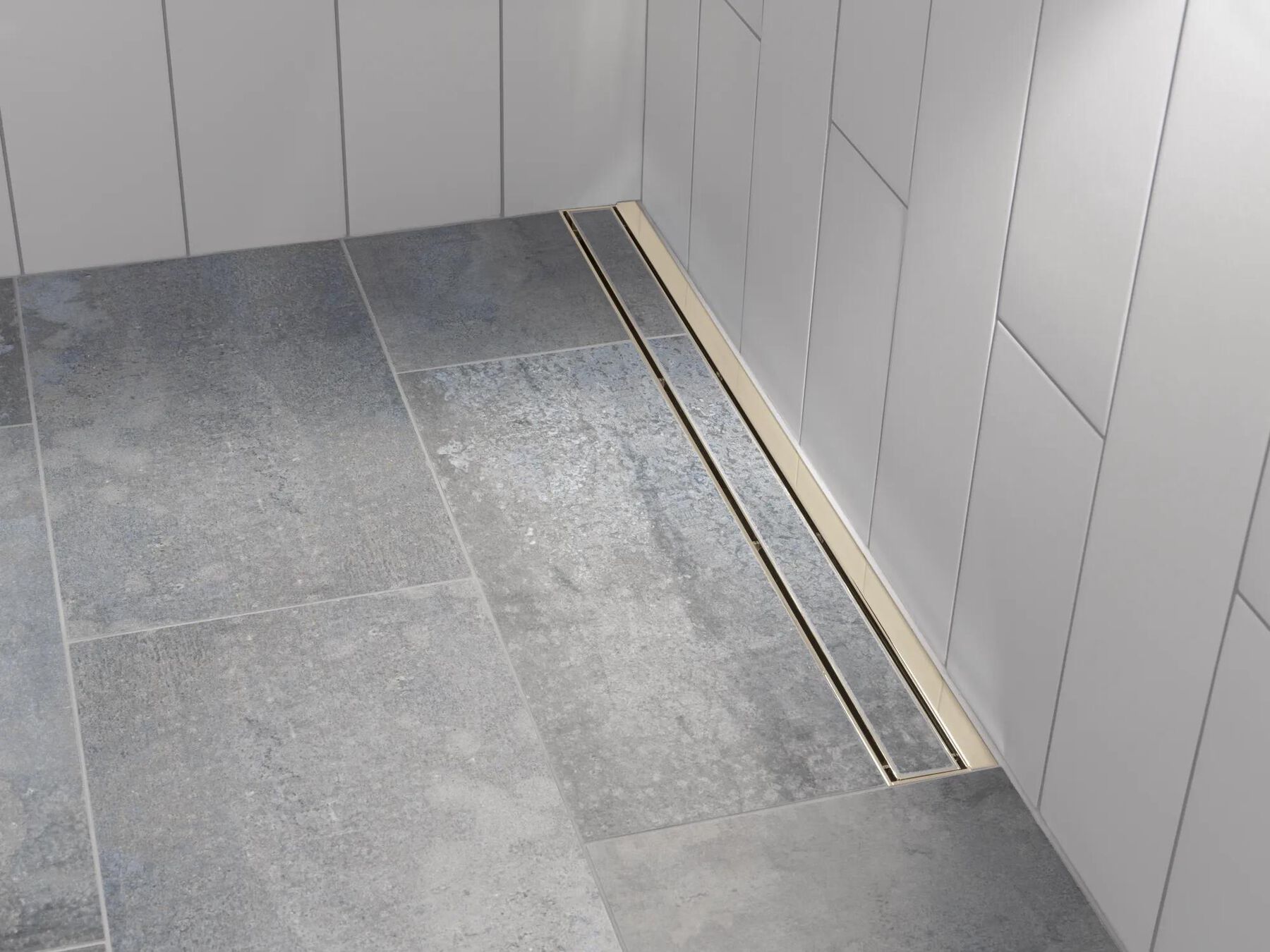 36" Linear Shower Drain Wall Edge