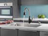 Single Handle Pull-Down Kitchen Faucet with Soap Dispenser