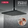 Single-Setting Metal Raincan Shower Head