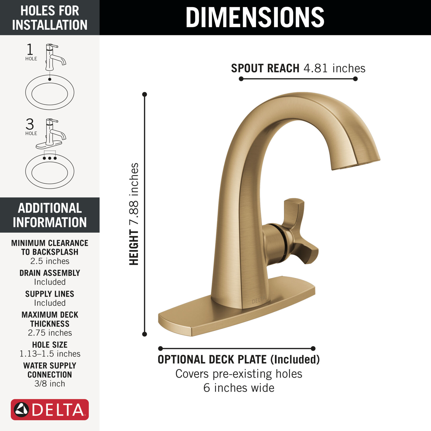 Single Handle Bathroom Faucet