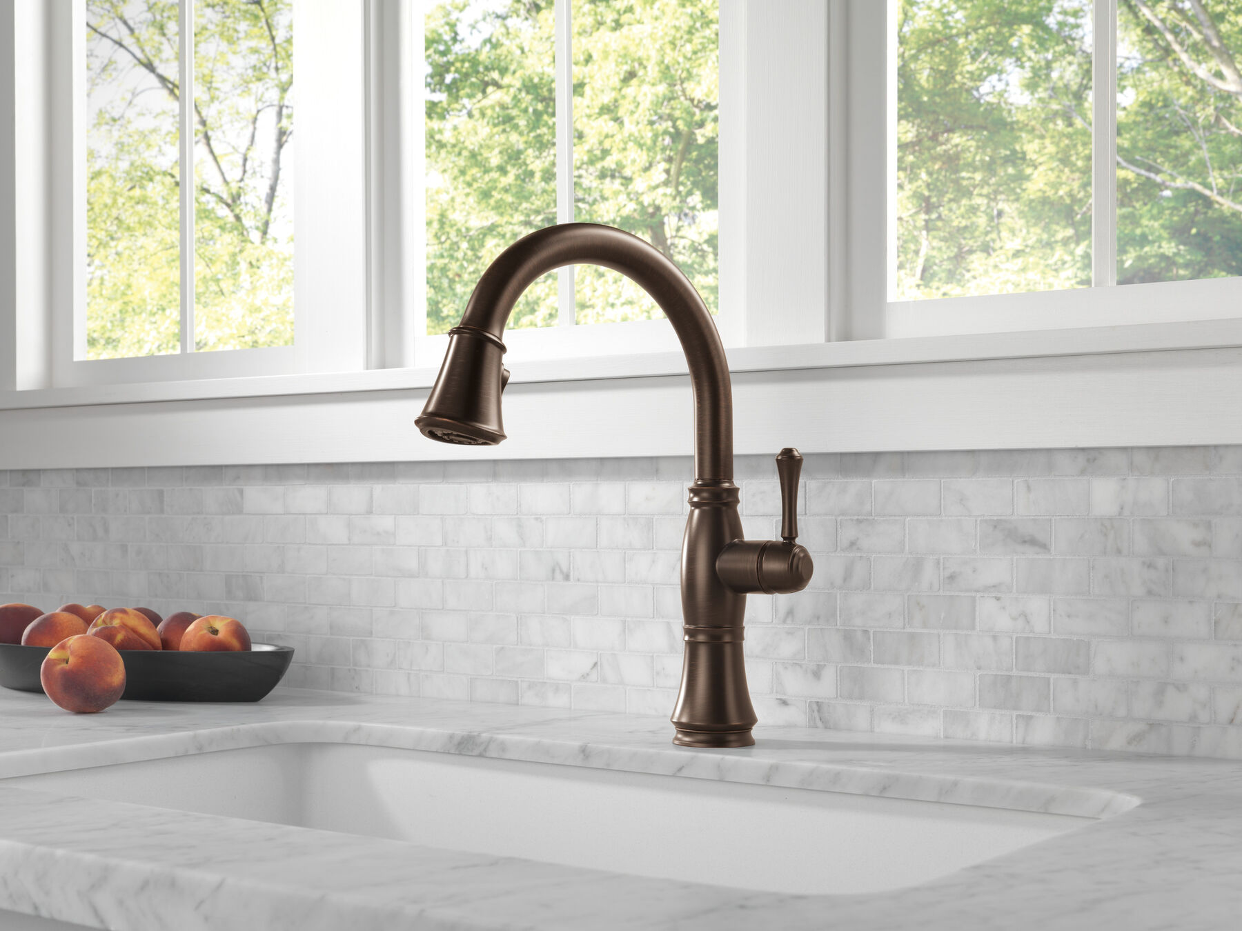 Single Handle Pull-Down Kitchen Faucet with ShieldSpray&reg; Technology