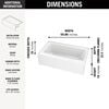 60x32 Alcove Bathtub Bundle with Trim and Waste Assembly - Left Drain