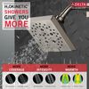 H<sub>2</sub>Okinetic&reg; 5-Setting Angular Modern Raincan Shower Head
