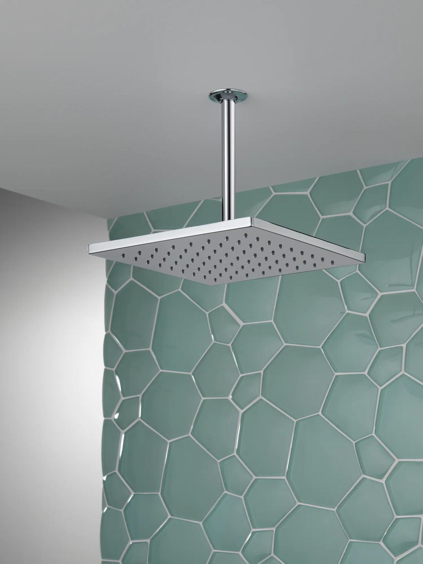 Single-Setting Metal Raincan Shower Head
