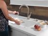 Single Handle Pull-Down Kitchen Faucet with Soap Dispenser
