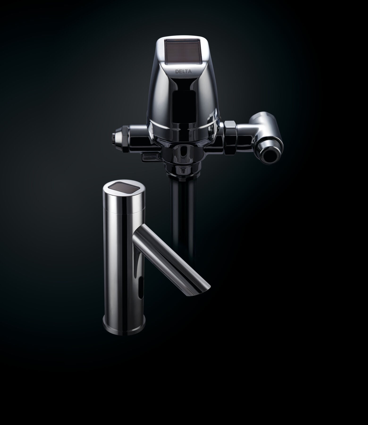 Solar Electronic Lavatory Faucet - Single Temperature