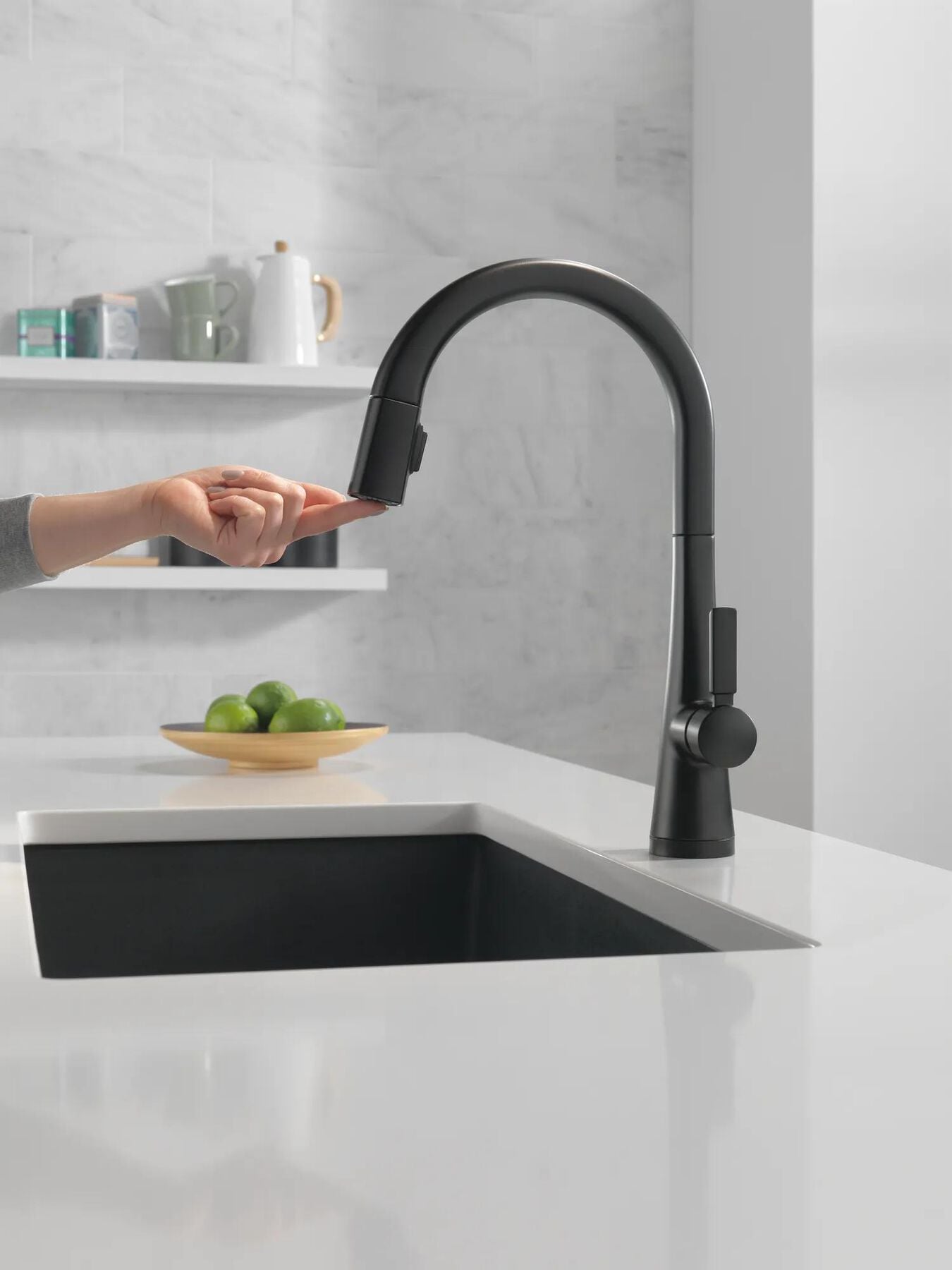Single Handle Pull-Down Kitchen Faucet With Touch<sub>2</sub>O&reg;  Technology
