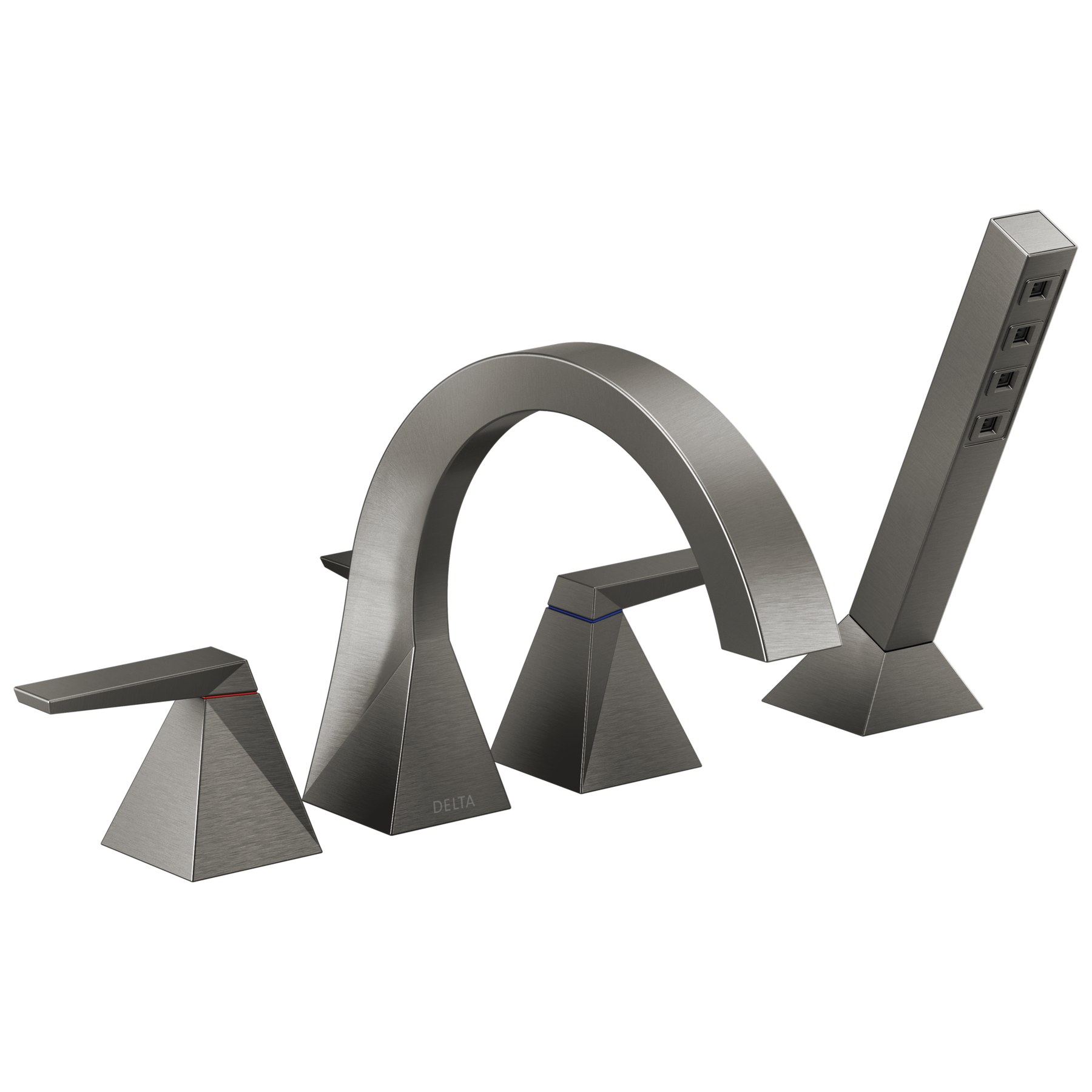 Two-Handle Roman Tub Trim with Hand Shower