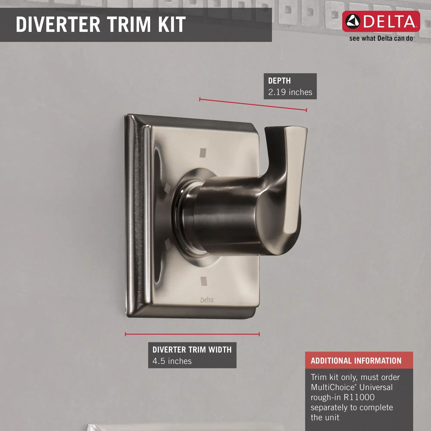 3-Setting 2-Port Diverter Trim