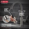 Single Handle Pull-Down Kitchen Faucet with Soap Dispenser and ShieldSpray Technology