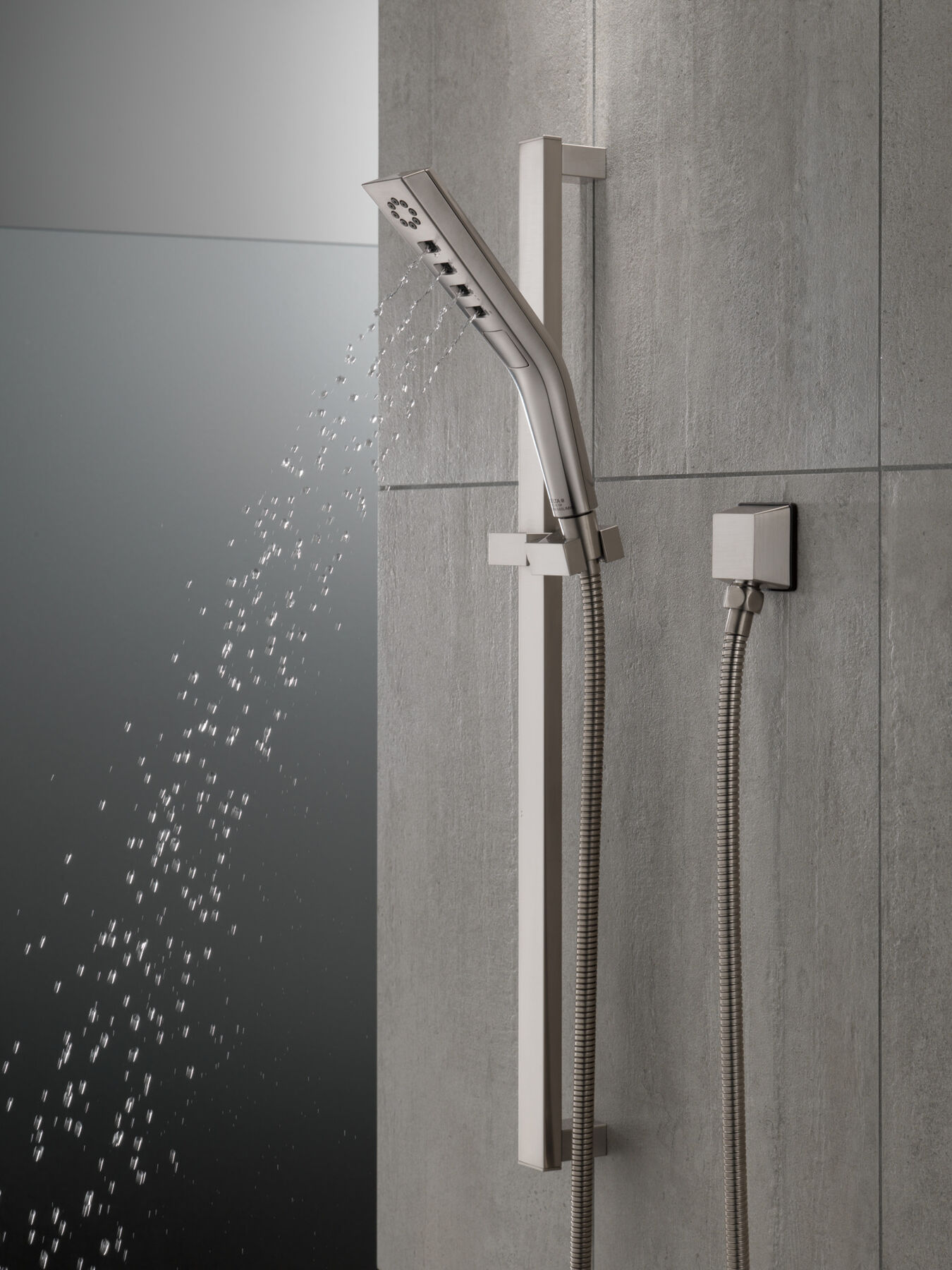 H<sub>2</sub>Okinetic&reg; 3-Setting Slide Bar Hand Shower
