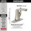 Single Handle Centerset Bathroom Faucet (Recertified)