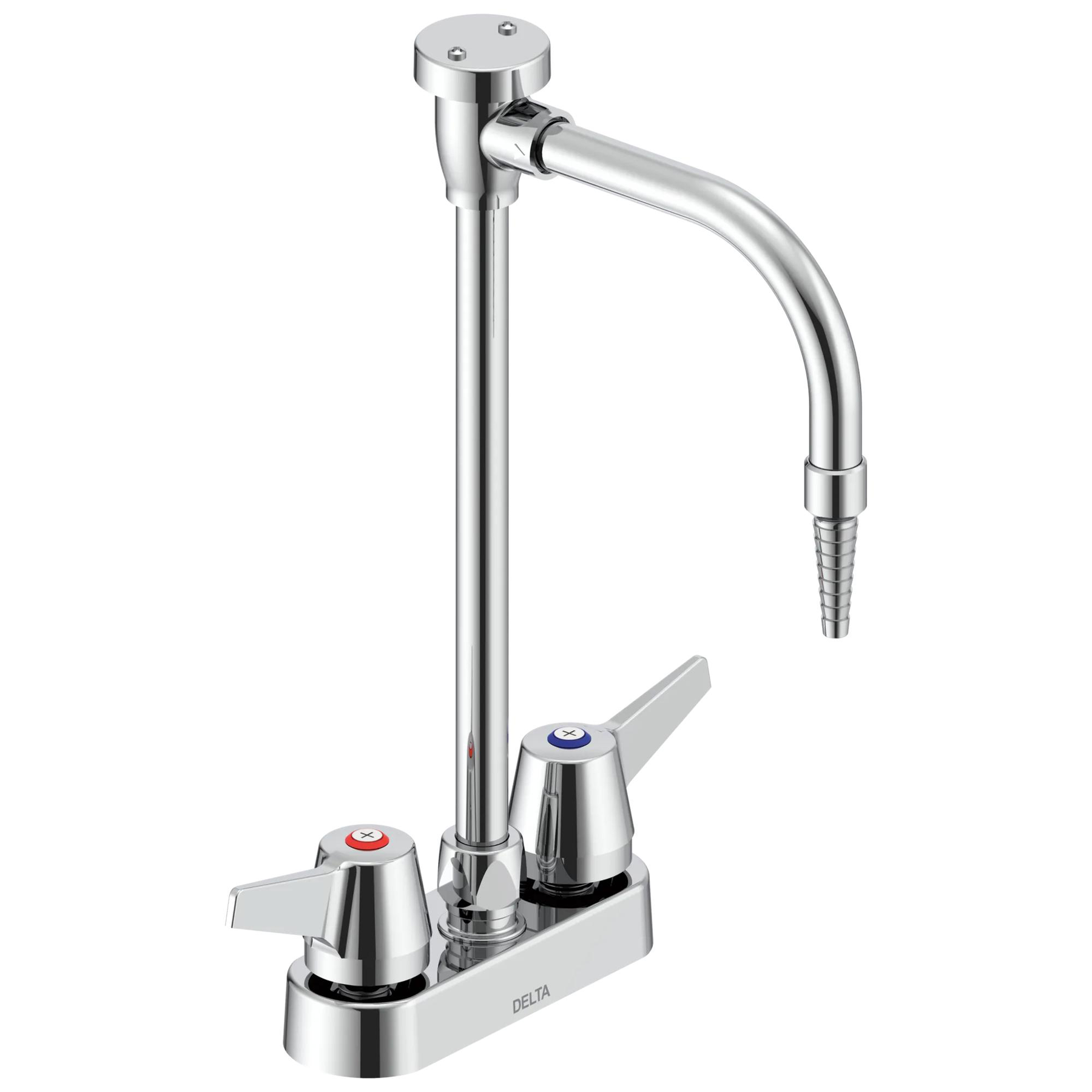 Two Handle 4 In Deck-mount Laboratory Mixing Faucet