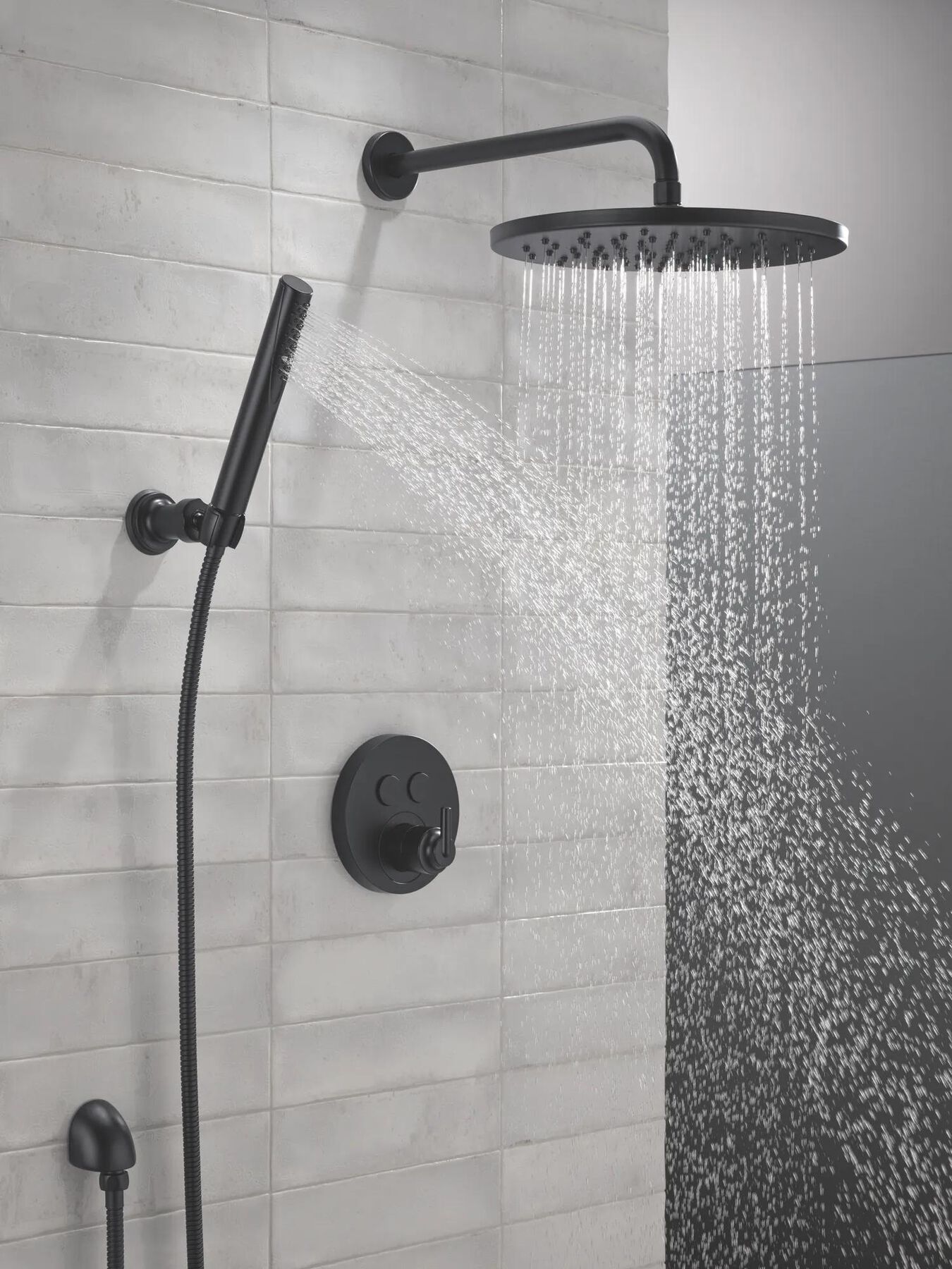 Premium Single-Setting Adjustable Wall Mount Hand Shower
