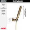 H<sub>2</sub>Okinetic&reg; 4-Setting Wall Mount Hand Shower