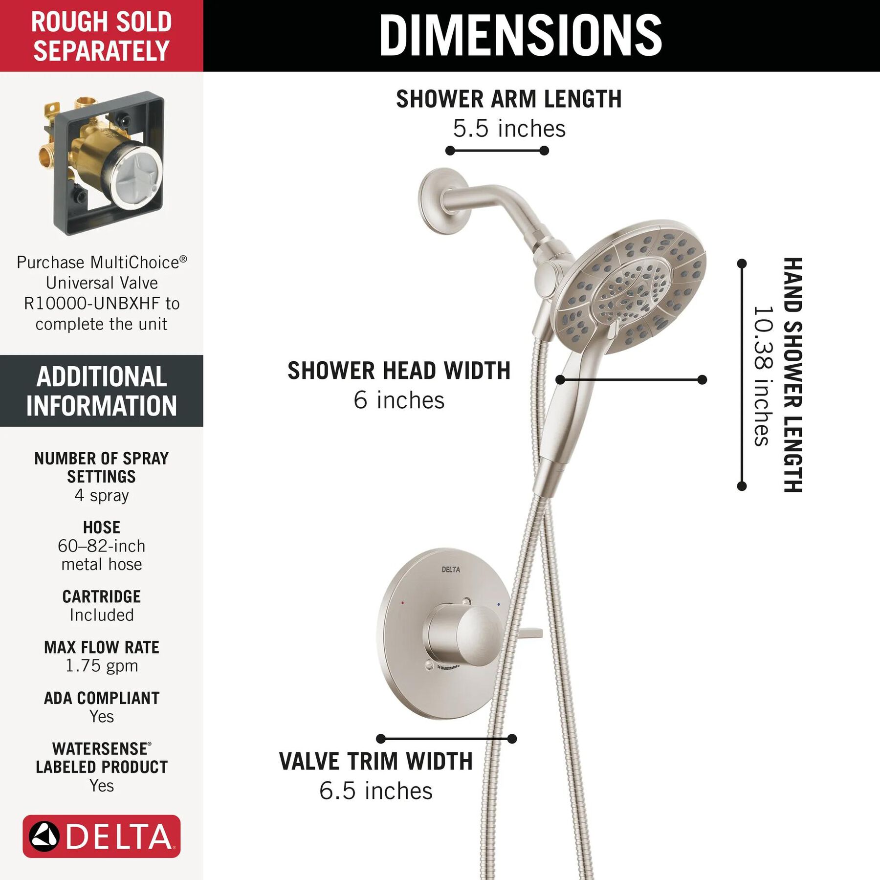 Monitor&reg; 14 Series Shower Only Trim Only with In2ition&reg; Hand Shower