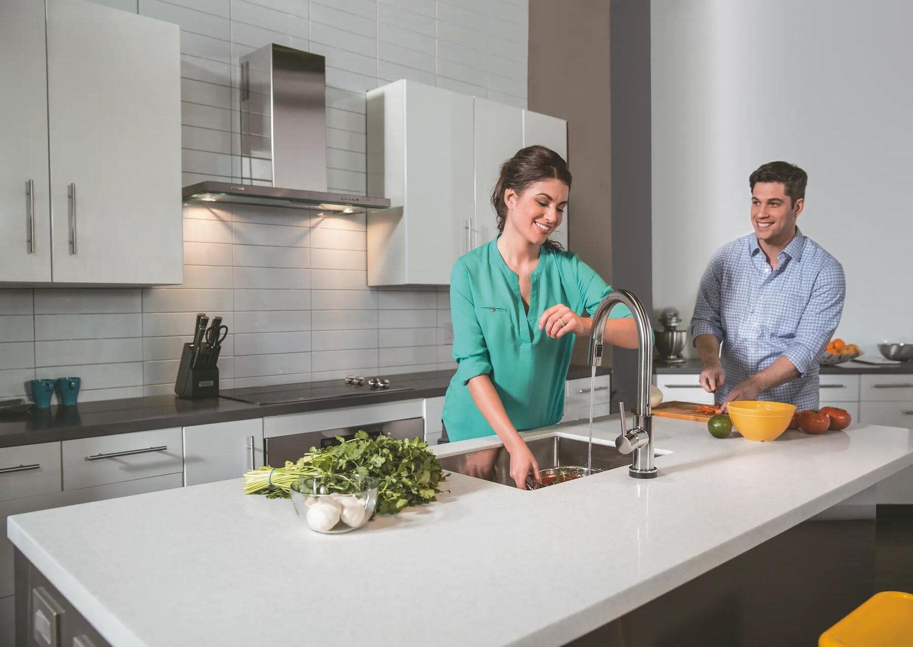 Single Handle Pull-Down Kitchen Faucet with Touch<sub>2</sub>O&reg; Technology