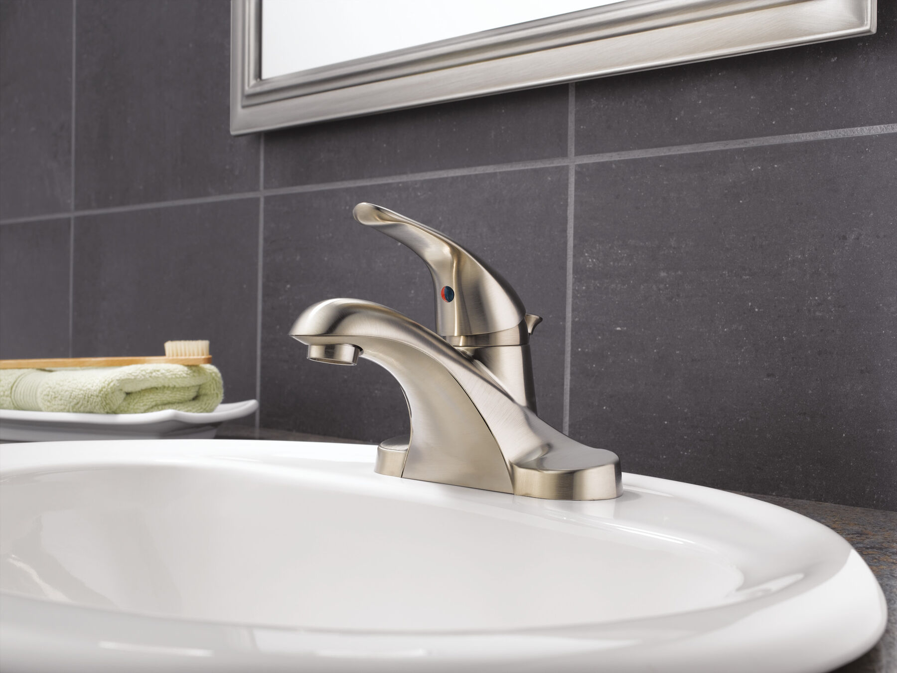 Single Handle Centerset Bathroom Faucet