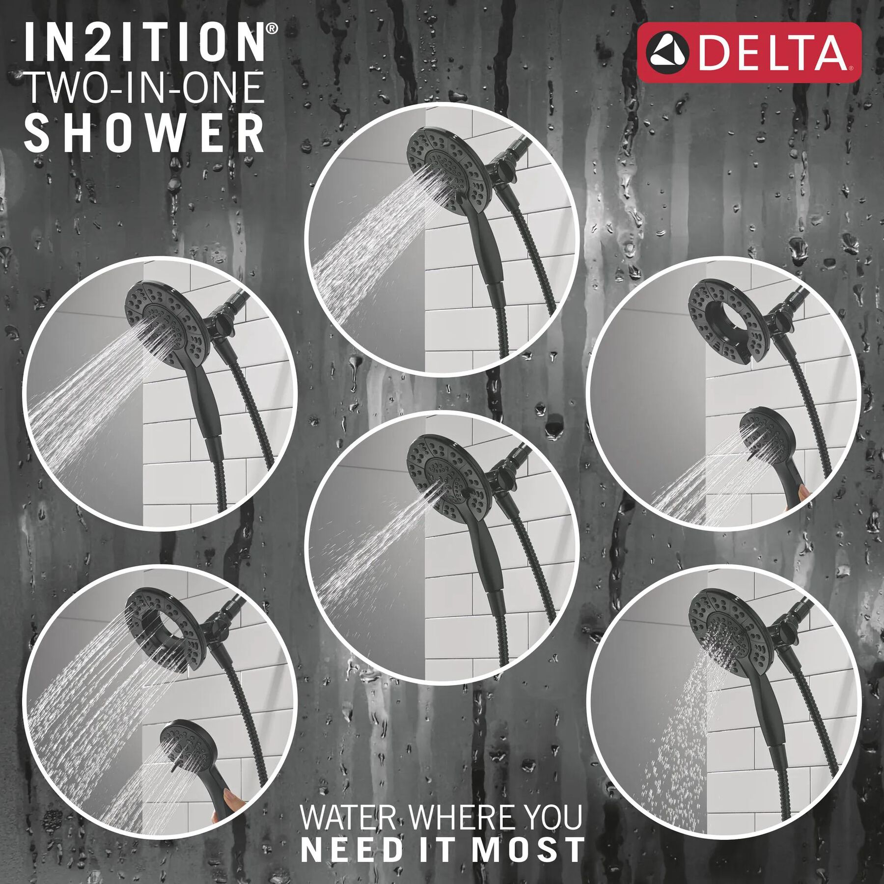 4-Setting Two-in-One Shower