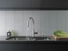 Single Handle Pull-Down Kitchen Faucet with Soap Dispenser (Recertified)