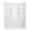 60 x 32" Curved Alcove Shower Base with Left Drain