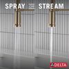Single Handle Pull-Down Kitchen Faucet With Spring Spout