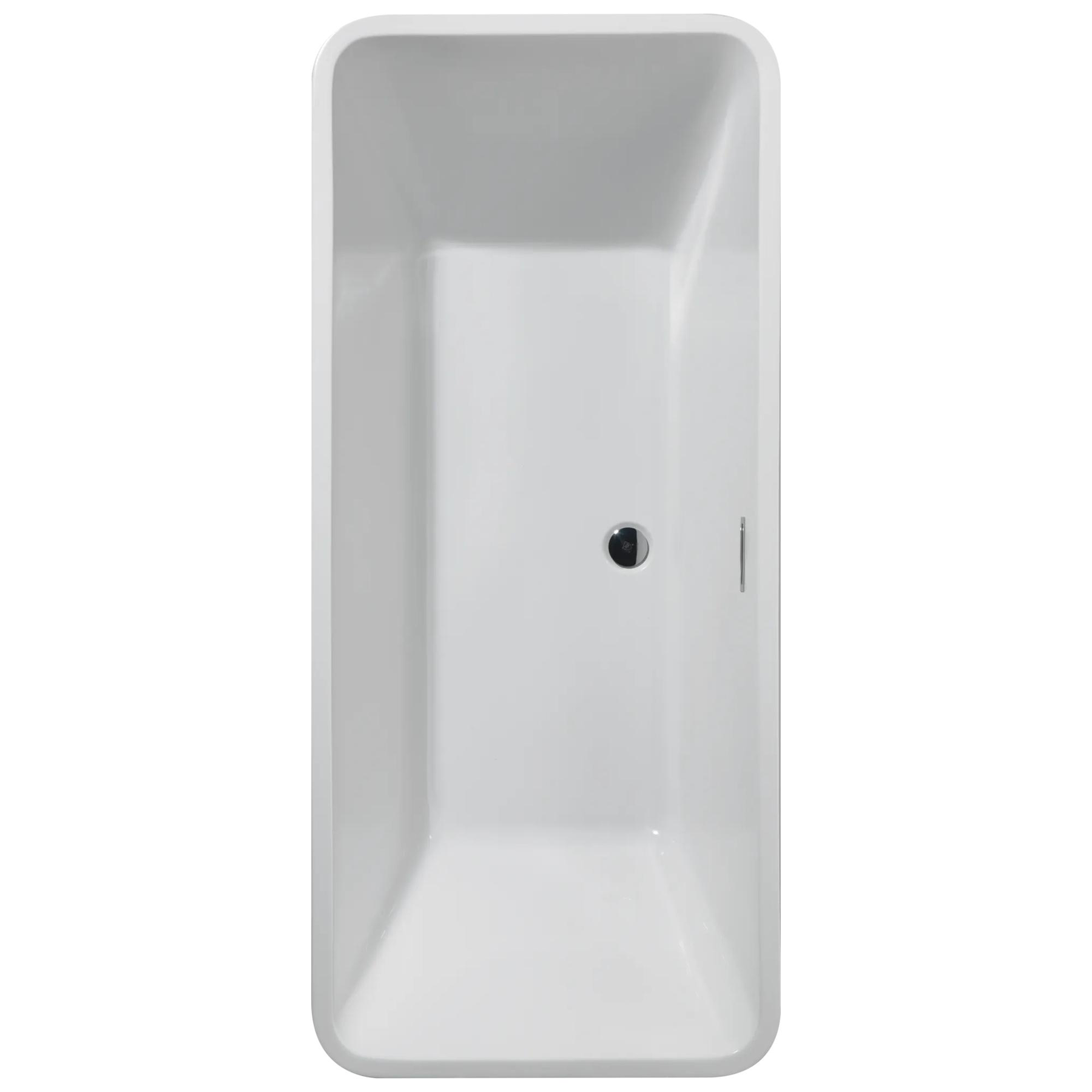 67 in. x 30 in. Freestanding Tub with Center Drain