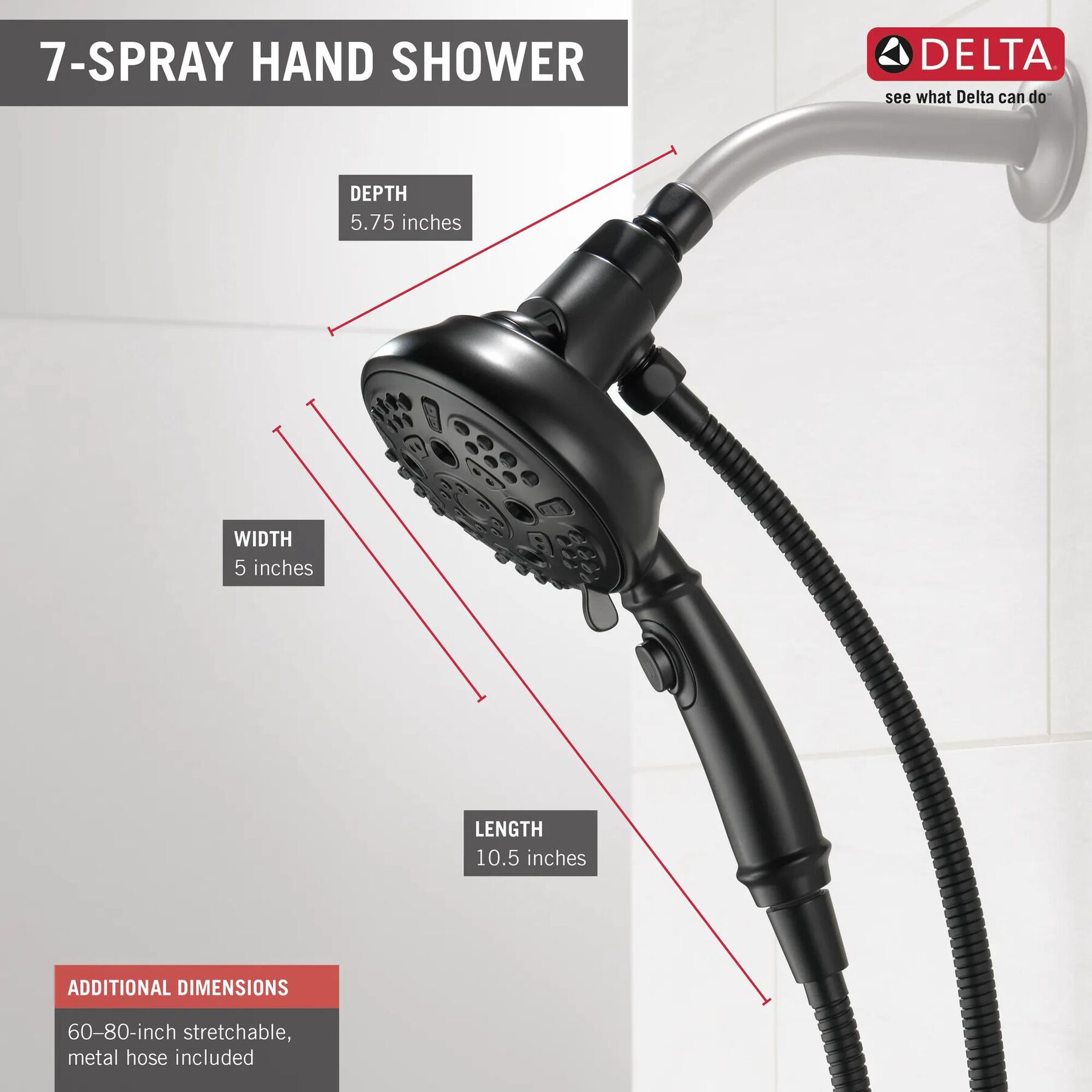 SureDock&trade; 7-Setting Hand Shower