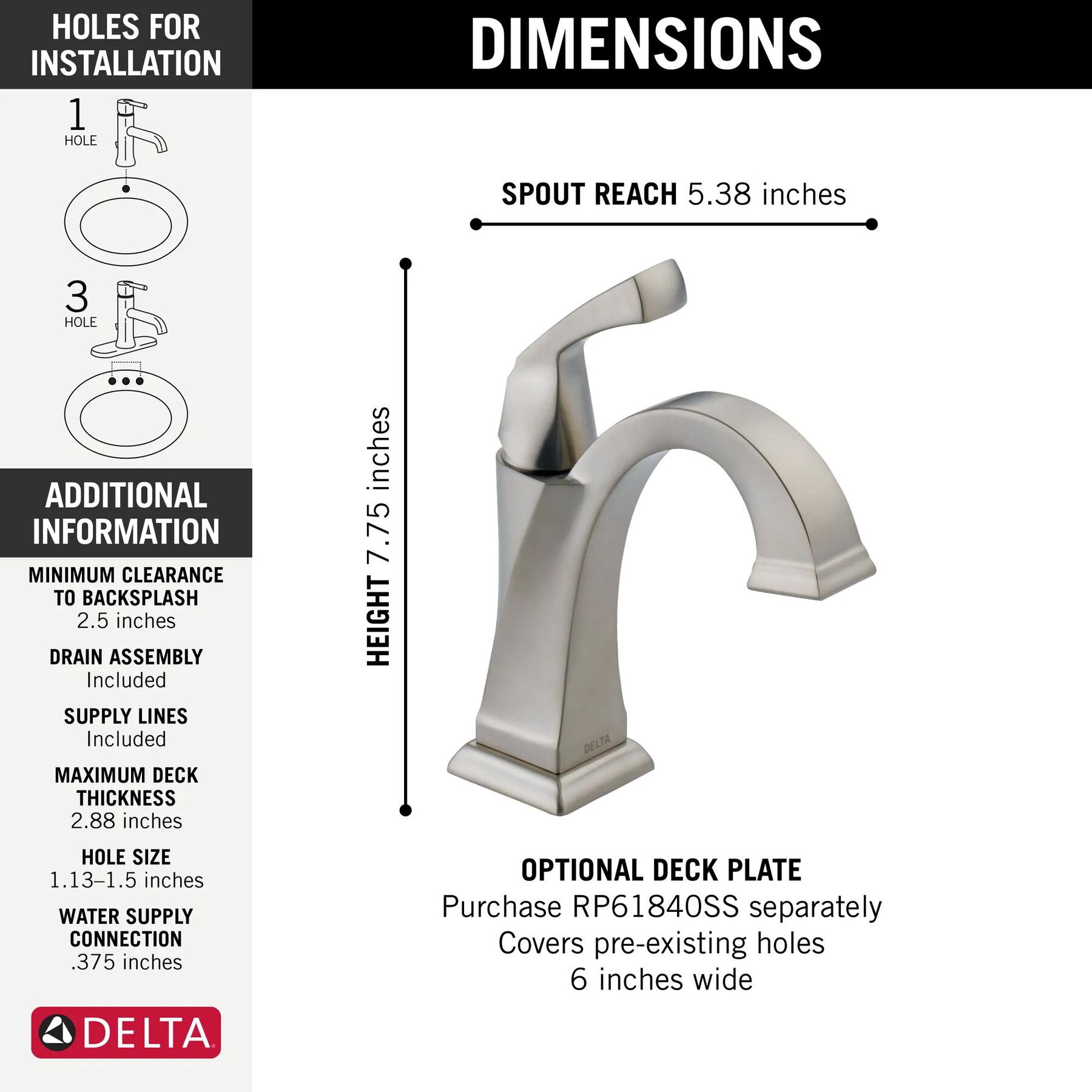 Single Handle Bathroom Faucet