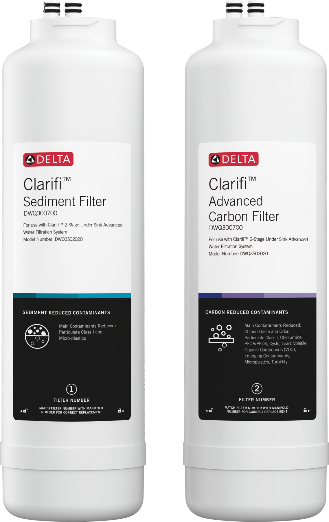 Sediment & Advanced Carbon Filter Replacement Pack