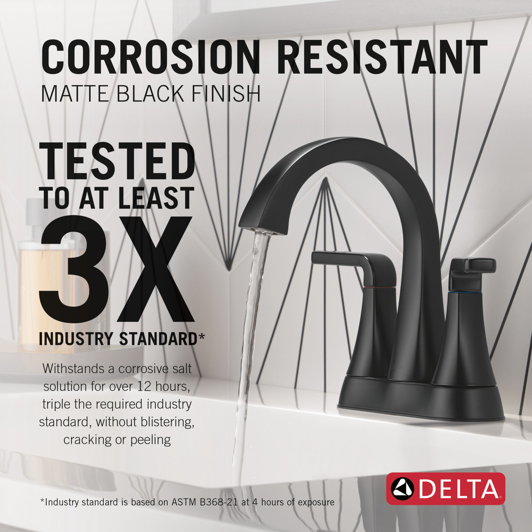 Two Handle Centerset Bathroom Faucet