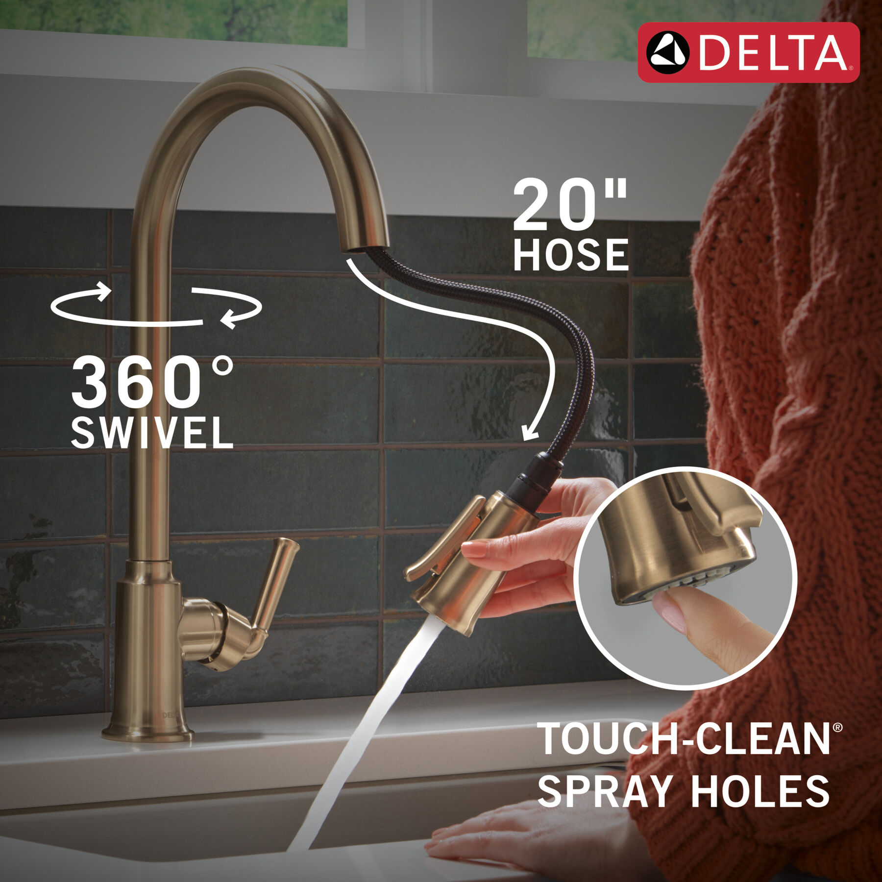 Single Handle Kitchen Pull-Down Faucet