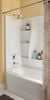 In wall Tub and Shower Trim with Push Button Diverter