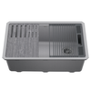 30&rdquo; Granite Composite Workstation Kitchen Sink Undermount Single Bowl with WorkFlow&trade; Ledge and Accessories in Dark Grey