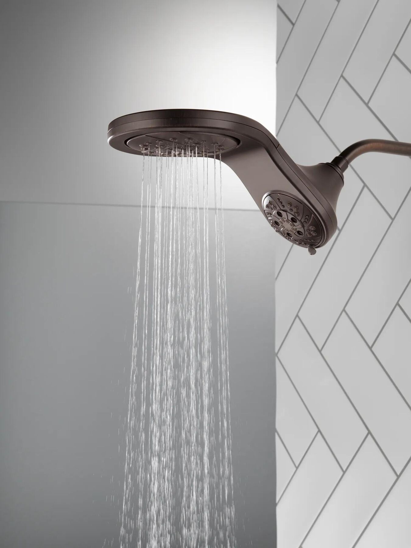 HydroRain&reg; H<sub>2</sub>Okinetic&reg; In2ition&reg; 5-Setting Two-in-One Shower