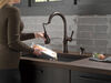 Single Handle Pull-Down Kitchen Faucet with Touch2O Technology and Soap Dispenser