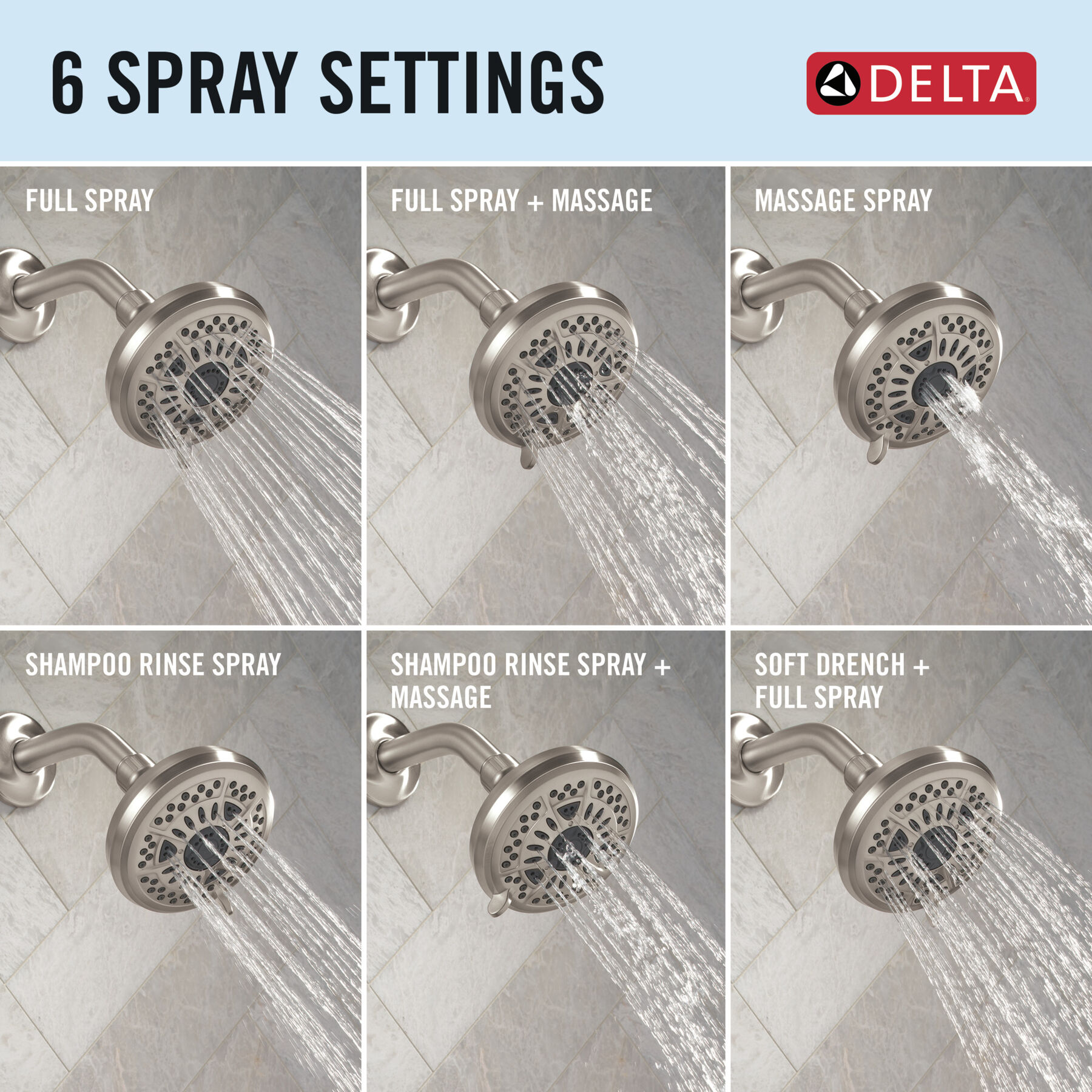 Widespread Lavatory Faucet with 14 Series Tub Shower Trim and Rough Bundle