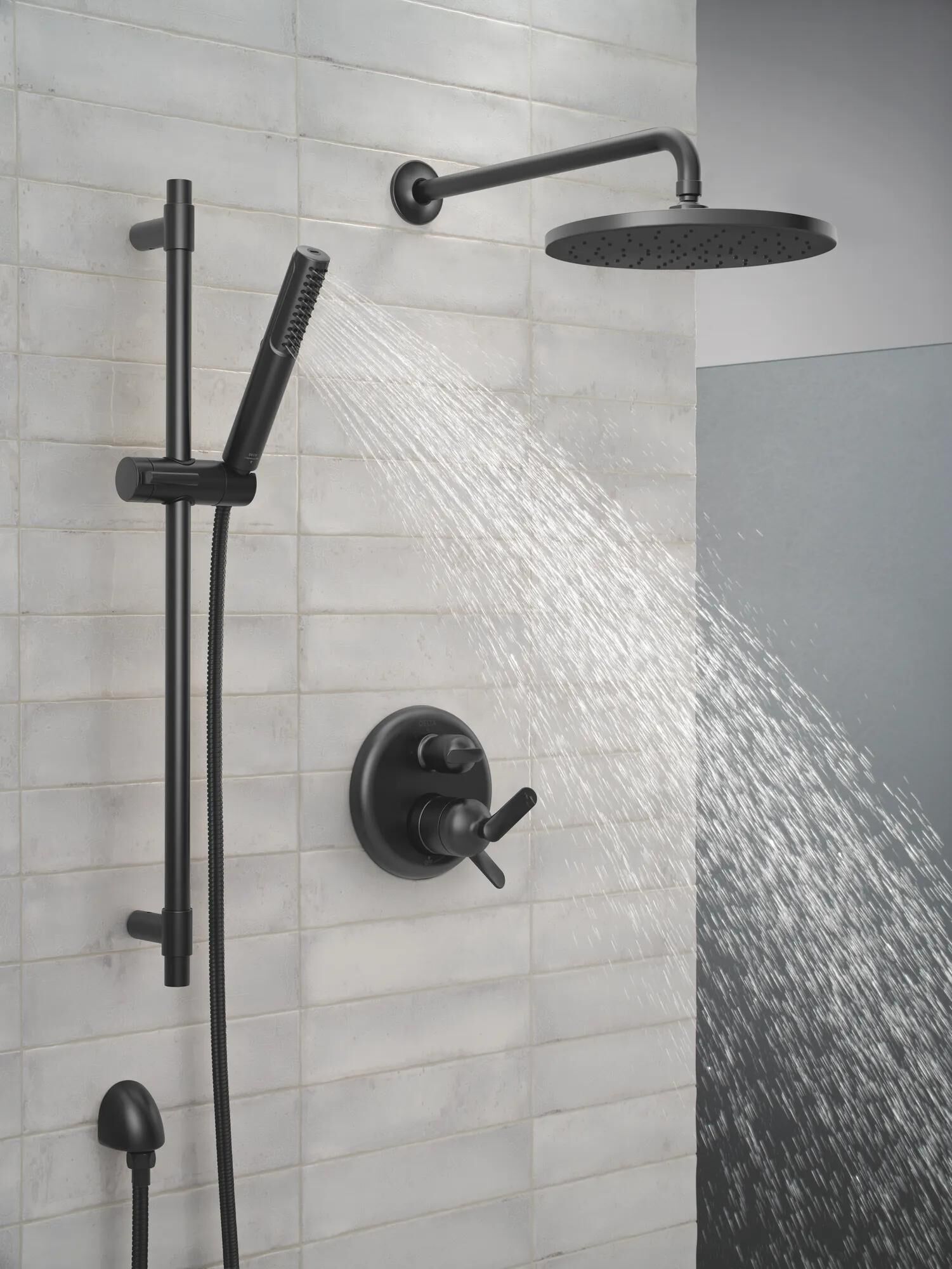 2-Setting Hand Shower with ProClean™ Spray – Slide Bar Mount in