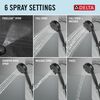 6-Setting Hand Shower with Cleaning Spray