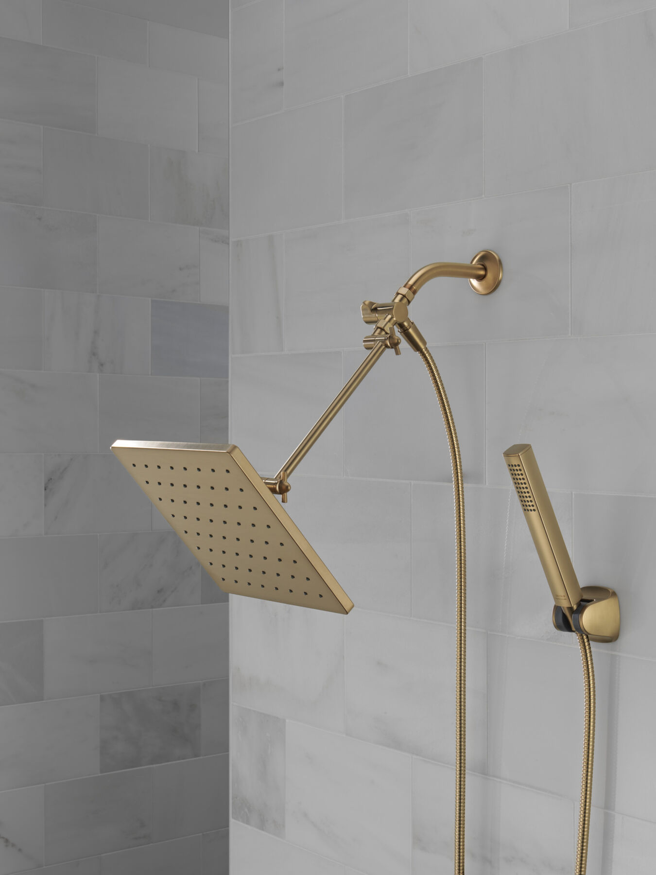 10 inch Raincan Shower Head & Hand Held Combo with Adjustable Extension Arm