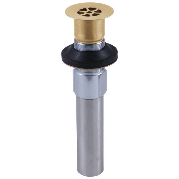 Grid Strainer - Less Overflow - Bathroom in Champagne Bronze