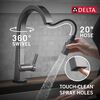 Single Handle Pull-Down Kitchen Faucet with Touch<sub>2</sub>O&reg; Technology Technology