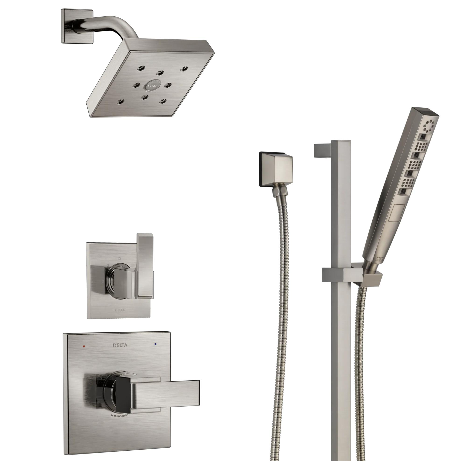 H<sub>2</sub>Okinetic&reg; Hand Shower 1.75 GPM w/Slide Bar 4S (Recertified)
