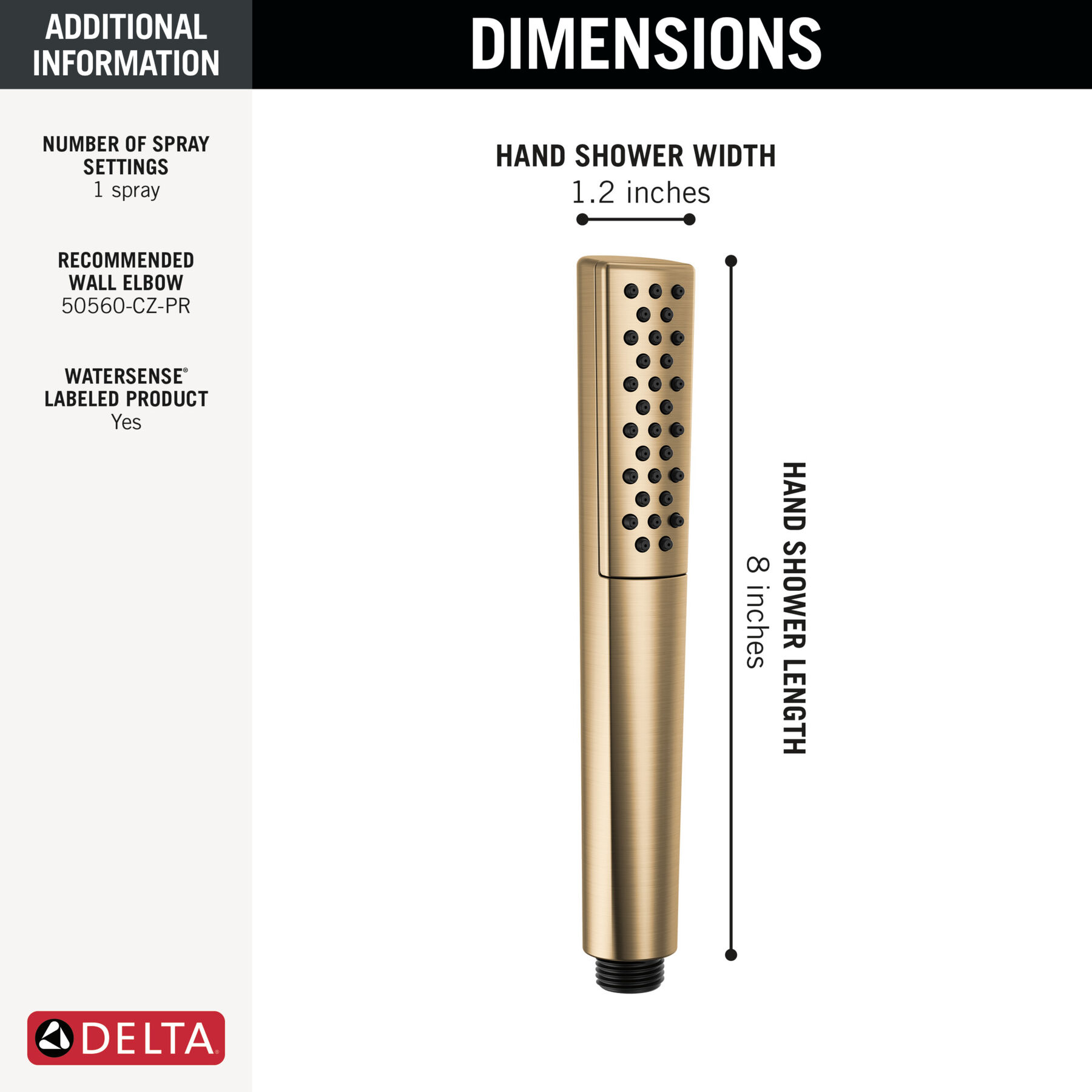 Premium Single-Setting Hand Shower