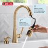 Single Handle Kitchen Pull-Down Faucet w/ Soap Dispenser