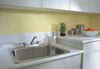 Two Handle 8 In Cast Deck-Mount Faucet